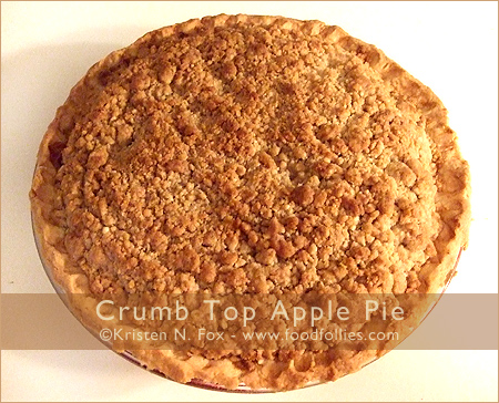 Crumb Top Apple Pie by FoodFollies.com